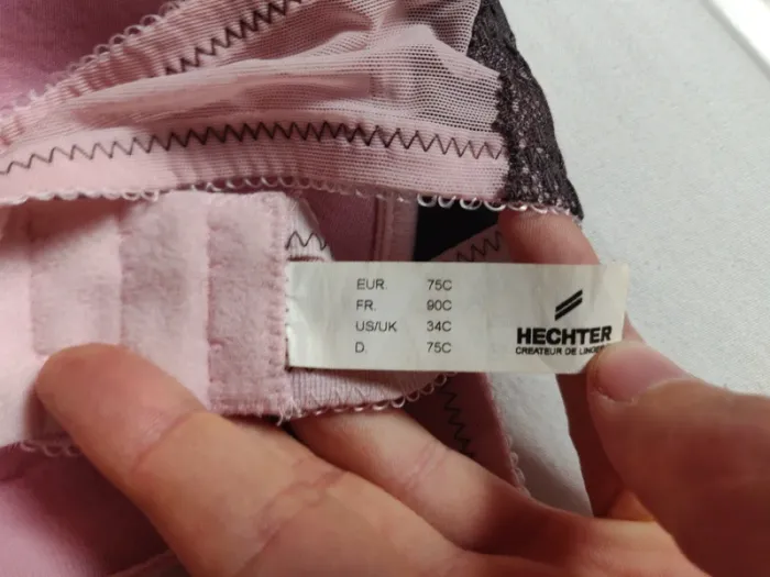 Soutien-gorge Hechter 90C marron et rose - photo numéro 4
