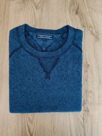 Pull/sweat col V homme bleu et noir taille xl tommy Hilfiger