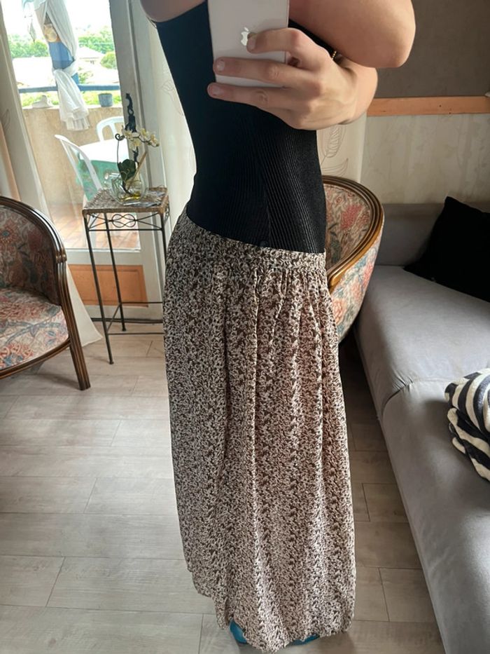 Jupe longue maxi skirt bouffante vintage y2k bohème champêtre - photo numéro 3
