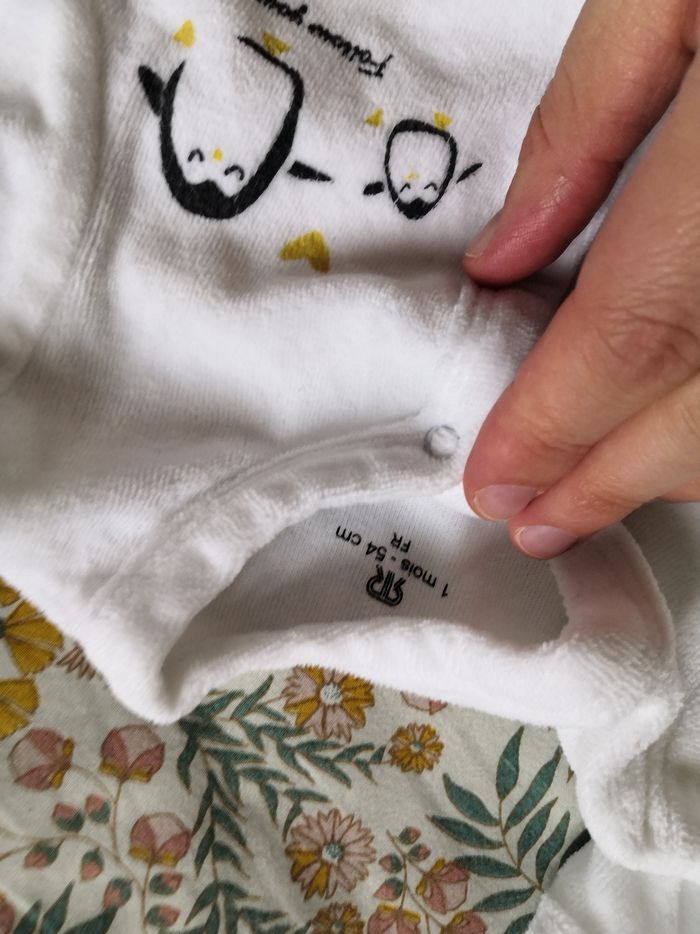 3 pyjamas en velour 1 mois - photo numéro 8