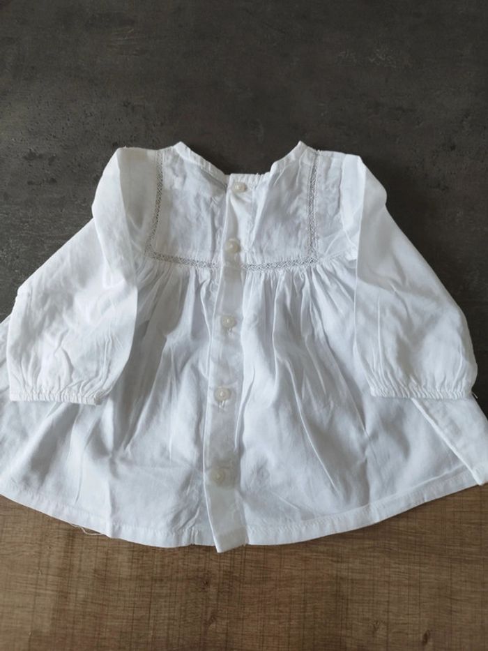 Lot sarouel marine + blouse blanche 3 mois - photo numéro 6