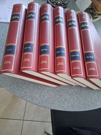 Lot de 6 encyclopédie " alpha" grange batelière