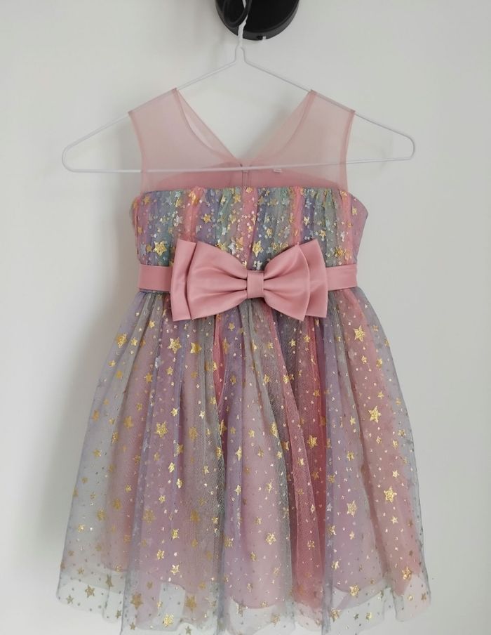 ROBE Rose Tenue de Fêtes Noël Soirée 4 ans 👗