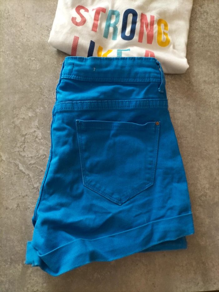 Short bleu Jennyfer Taille XS - photo numéro 7