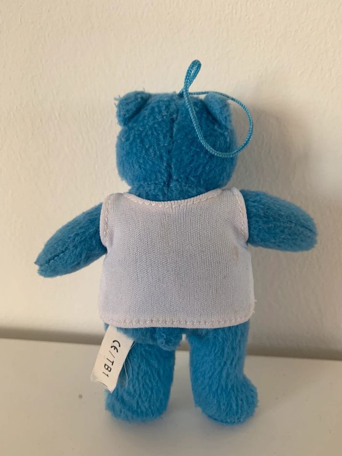 Peluche ours bleu - photo numéro 2