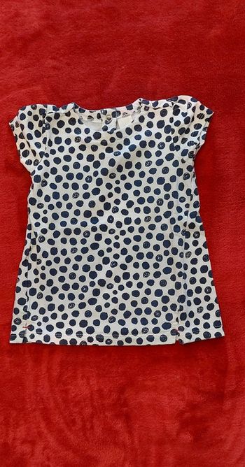 Robe/tunique blanc à pois