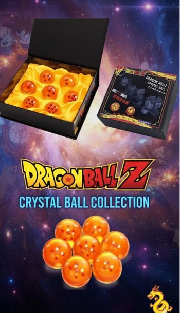 boîte 7 boules de cristal dragon ball z - état neuf