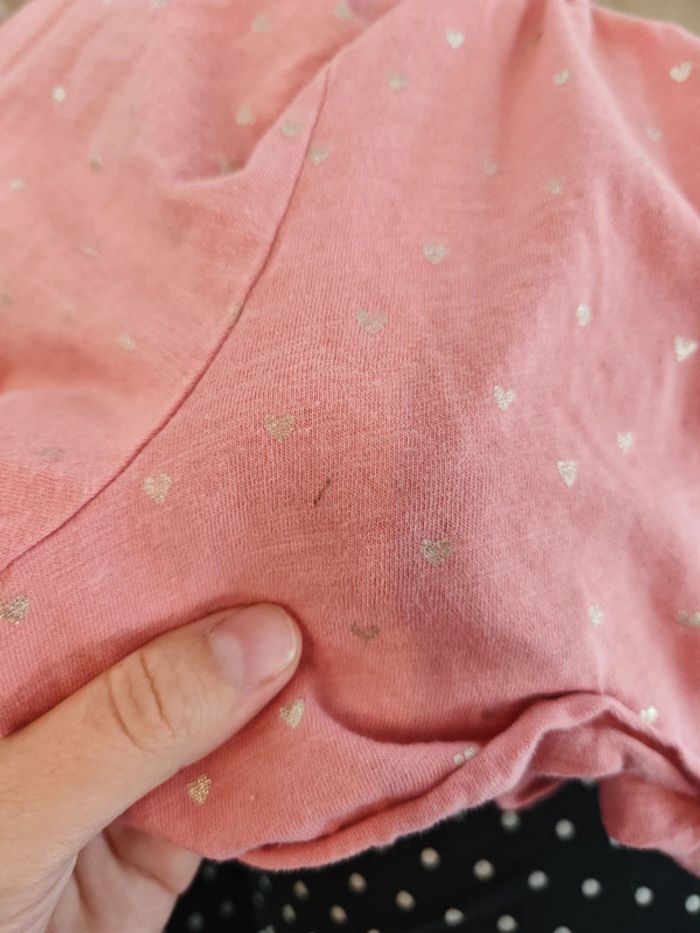 Combi-short rose à coeur 3 ans - photo numéro 3