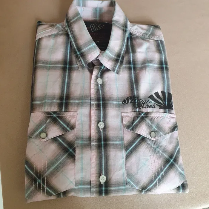 Chemisette homme à carreaux taille M celio très bon etat - photo numéro 4