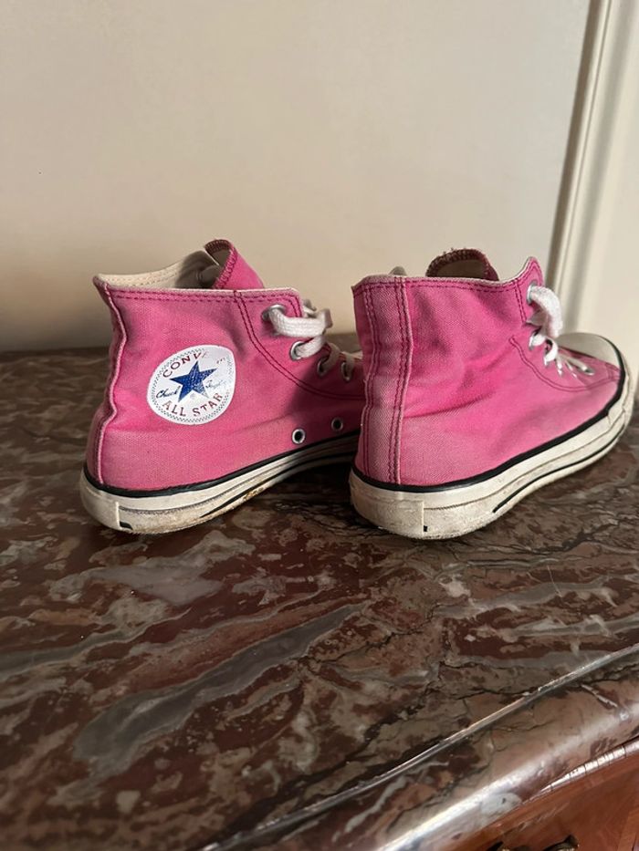 Converse hautes roses taille 38 - photo numéro 2