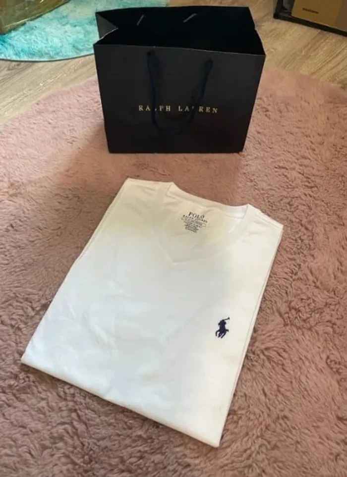 T-shirt blanc Ralph Lauren, taille S jamais porté