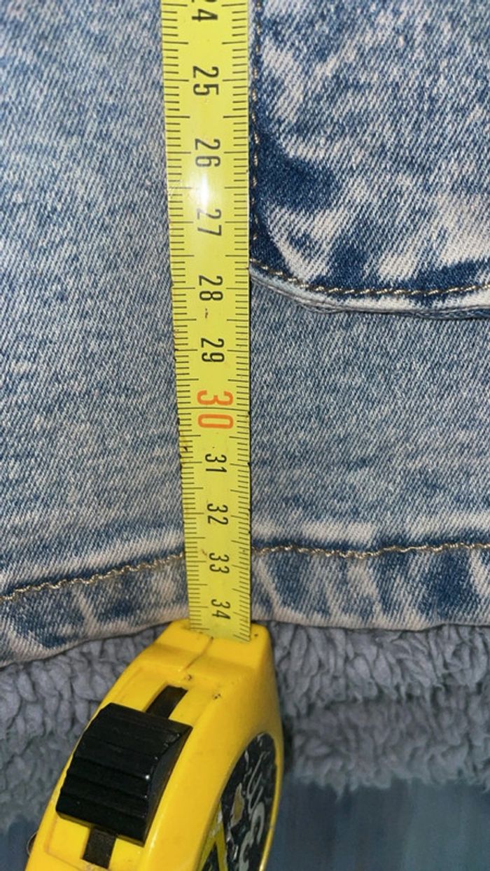 Mini-jupe Cargo en Jean Délavé Shein Bae - Neuve avec Étiquette - Taille S (Mesures) - photo numéro 8