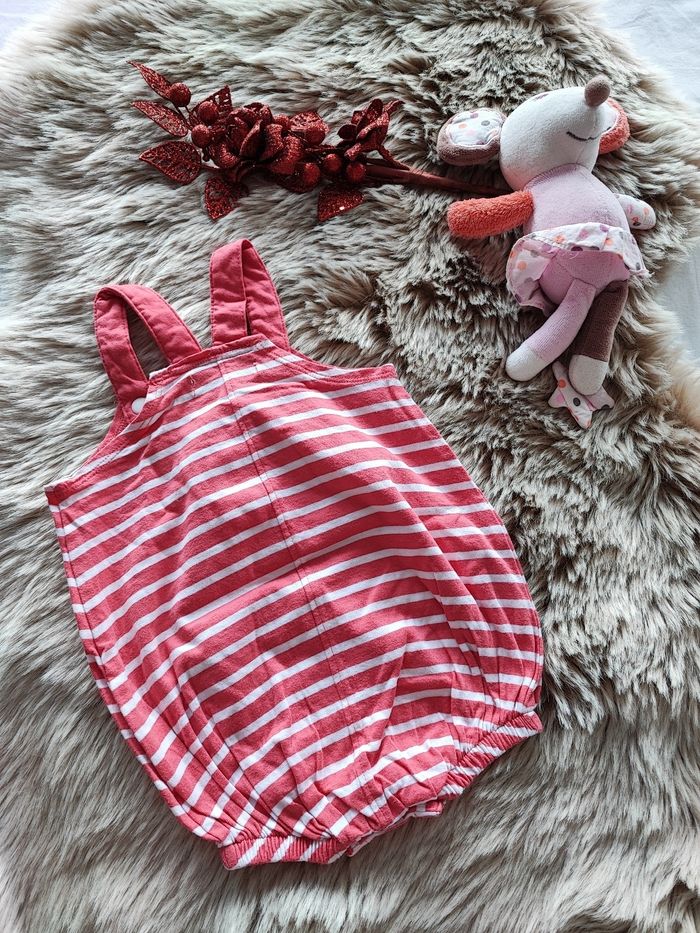 Combinaison été rose mes petits cailloux 12 mois - photo numéro 2