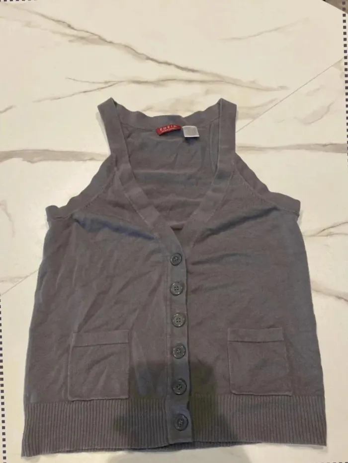 Gilet gris - La Redoute - taille M