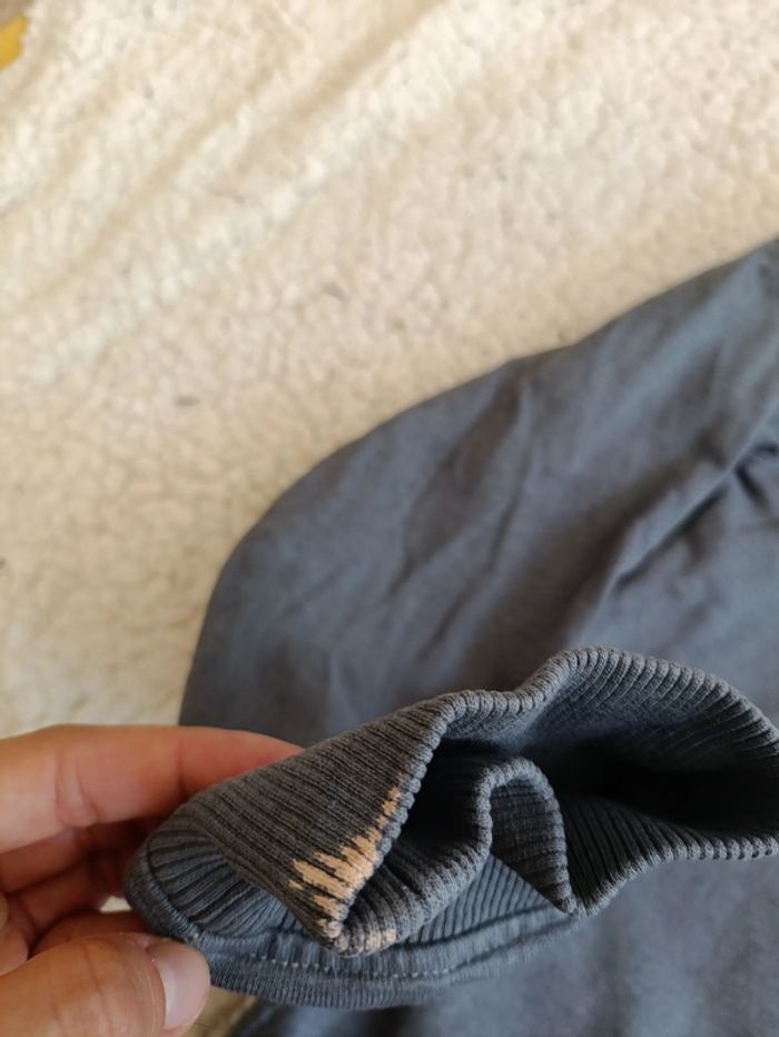 Sweat à capuche Tommy Hilfiger gris – logo brodé – T. 164 - photo numéro 6