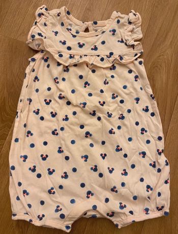 Barboteuse Minnie fille 6-12M