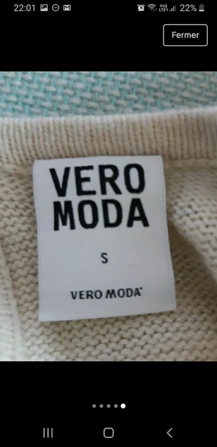 Robe pull Vero Moda torsades - photo numéro 5