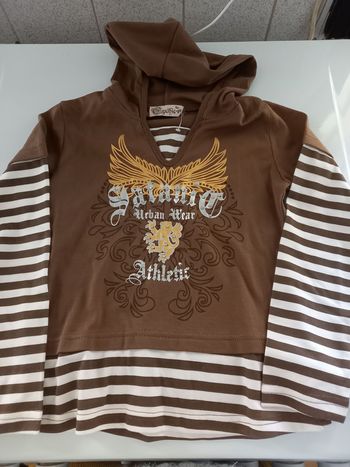 Pull à capuche fille 6 ans neuf