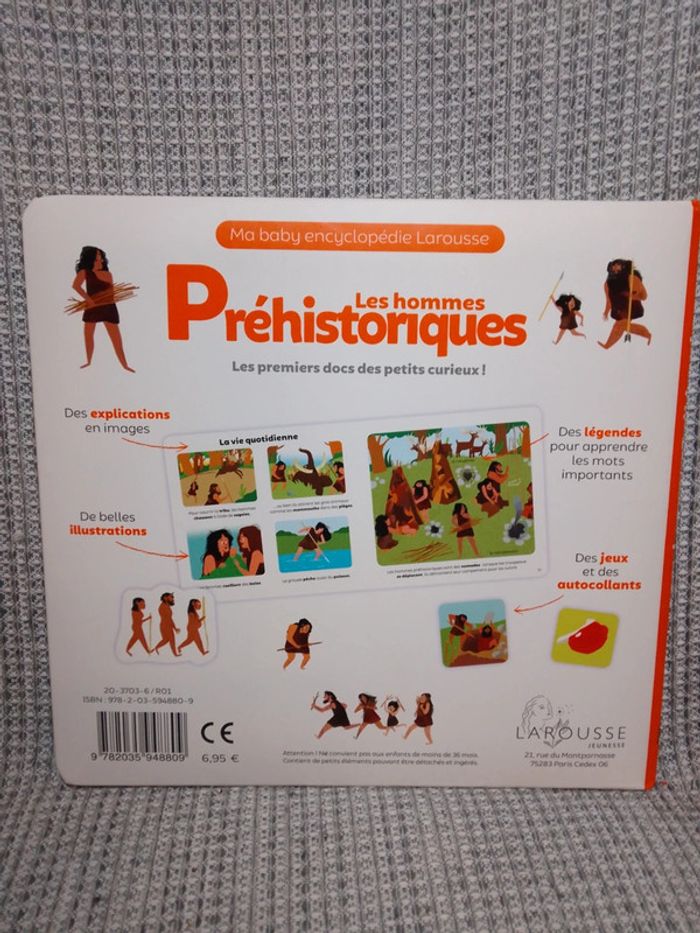 Les hommes Préhistoriques - Ma baby encyclopédie Larousse - photo numéro 2