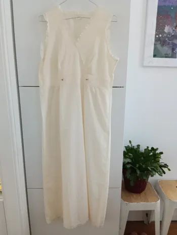 Chemise de nuit vintage écrue lingelor