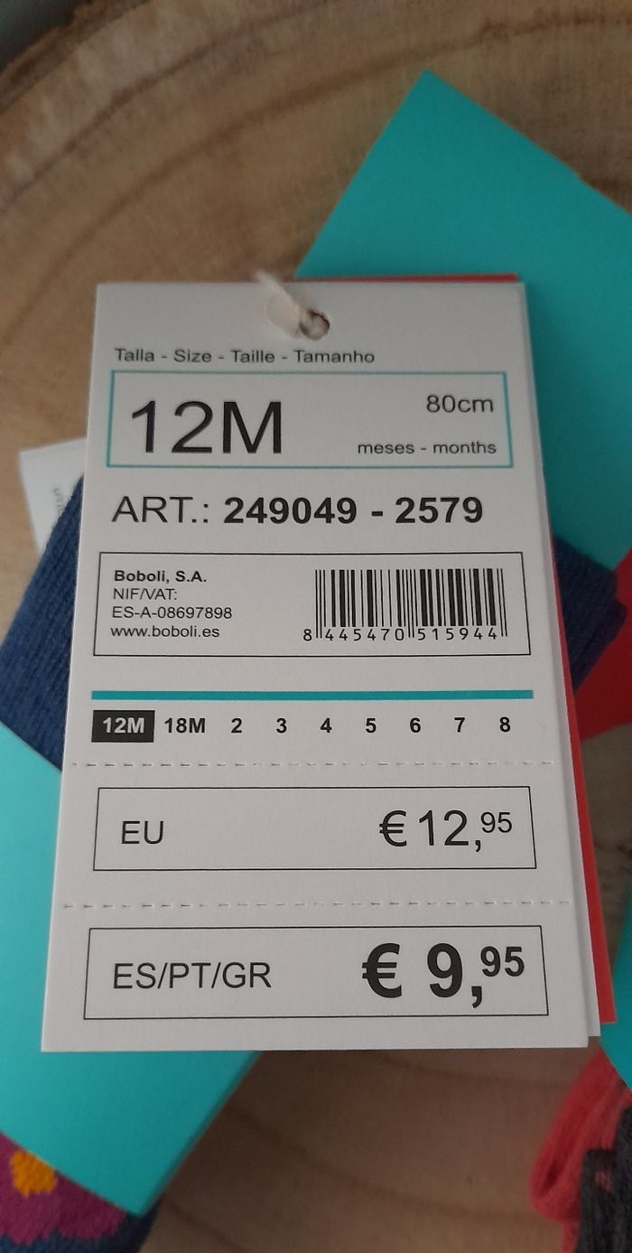 Collants Boboli 12 mois - photo numéro 3