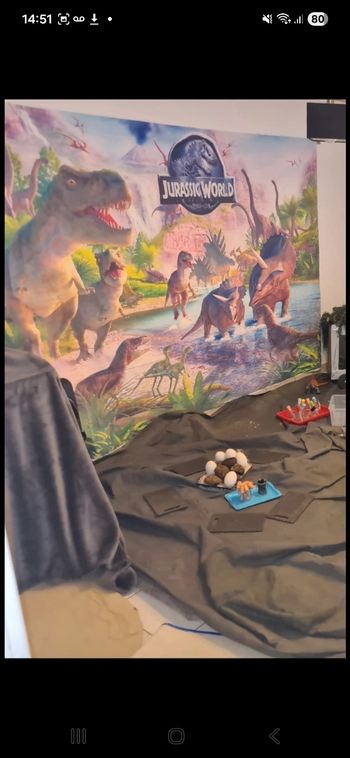 Toile dinosaure 