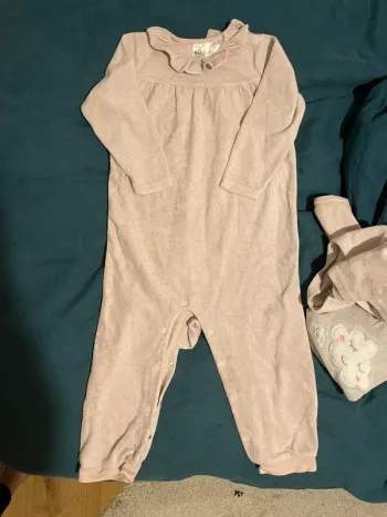 Pyjama velours 1 pièce H&M 98cm