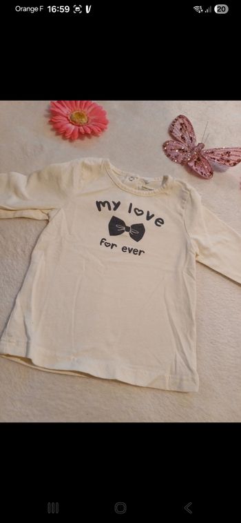 T.shirt bébé taille 6 mois