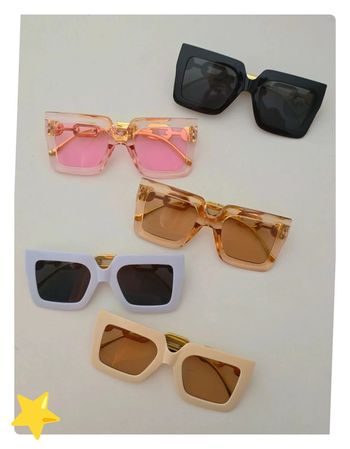 Lot 5 paires de lunettes de soleil branche chaîne
