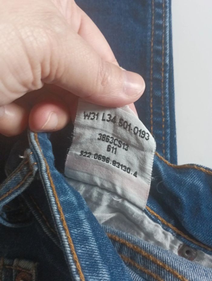Pantalon jeans femme Levi's Strauss 501 rétro vintage taille 36 coupe droite - photo numéro 10