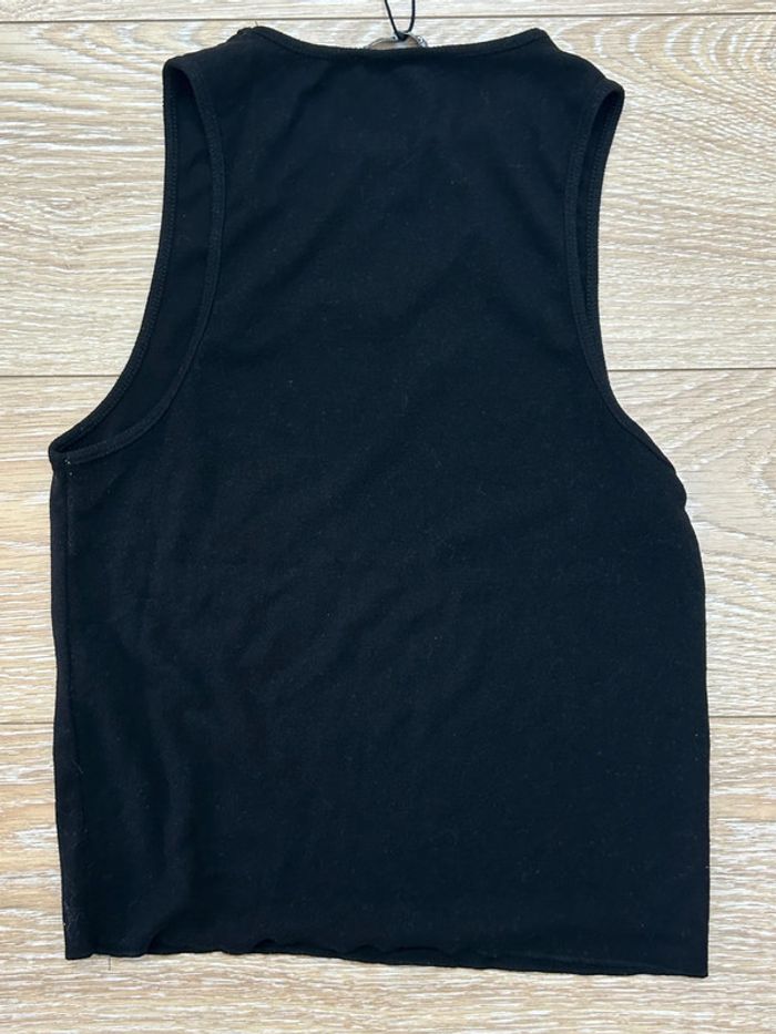 Débardeur tout doux en viscose Zara noir taille M - photo numéro 4
