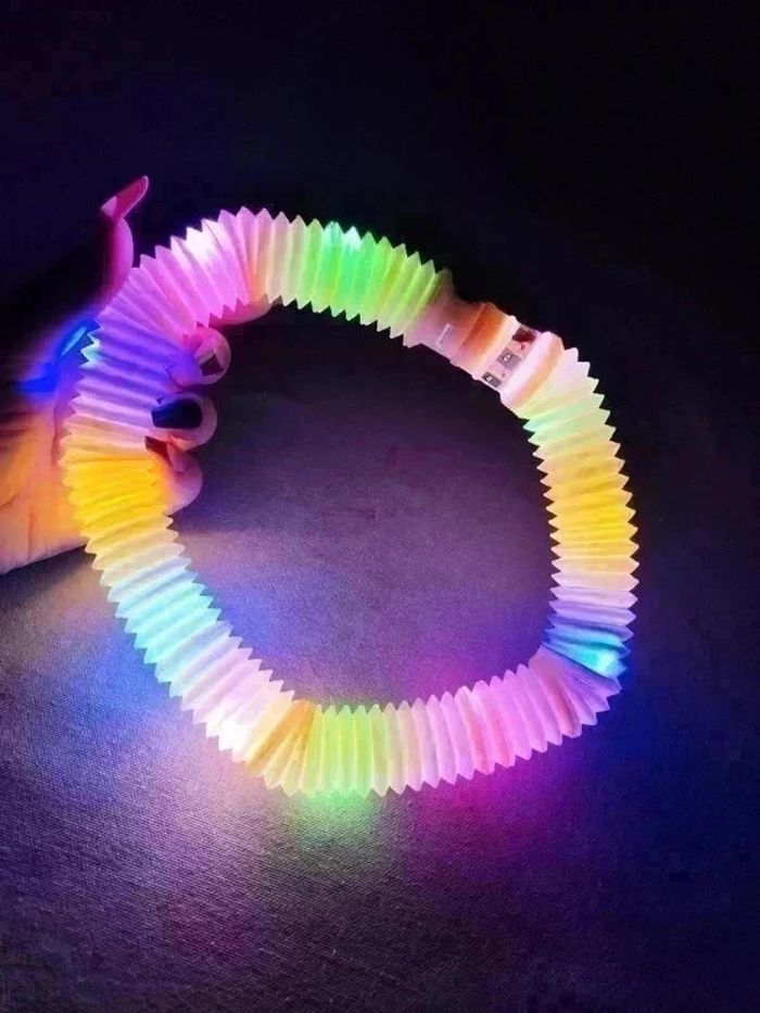 Tube sensoriel étirable lumineux saumon Snoezelen - photo numéro 2