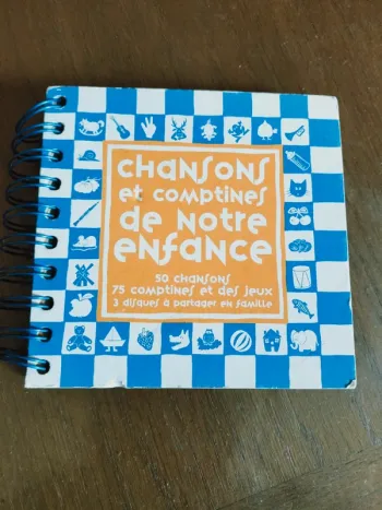 Livre de chansons et comptines avec 3 CD