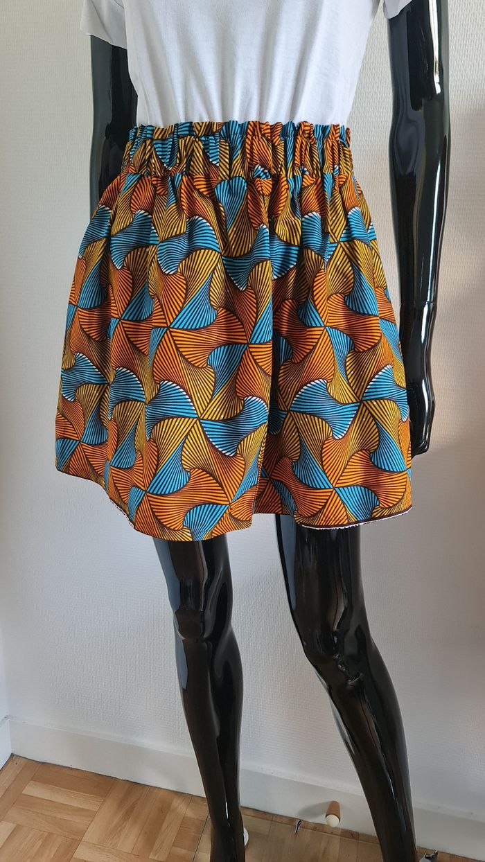 Jupe courte wax - photo numéro 2