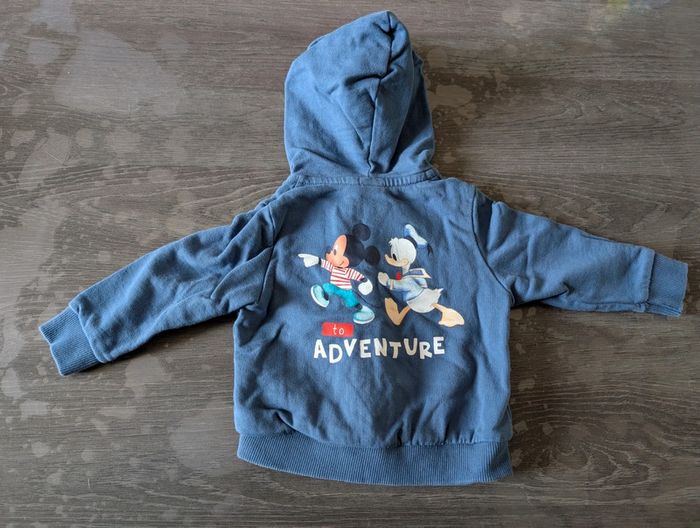 Gilet zippé à capuche Mickey Donald - photo numéro 4