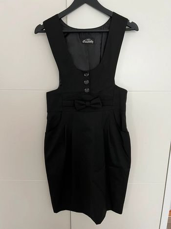 Robe salopette noire doublée