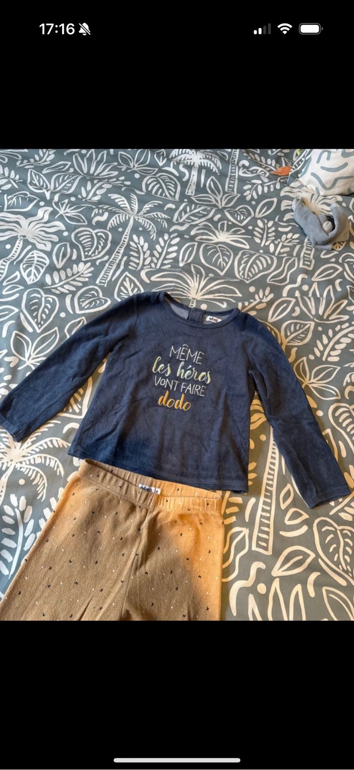 Pyjama garçon 2 pièces gemo 4 ans - photo numéro 2