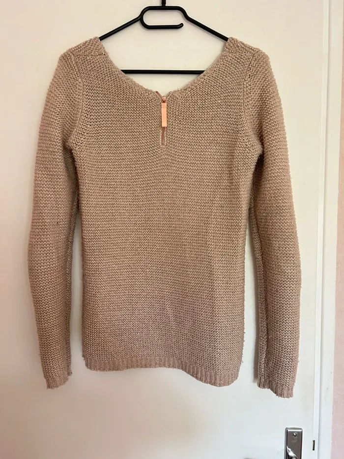Pull rose argenté - photo numéro 2