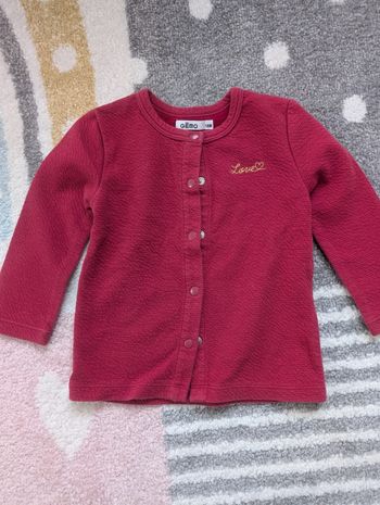 Gilet à pressions 18 mois gemo