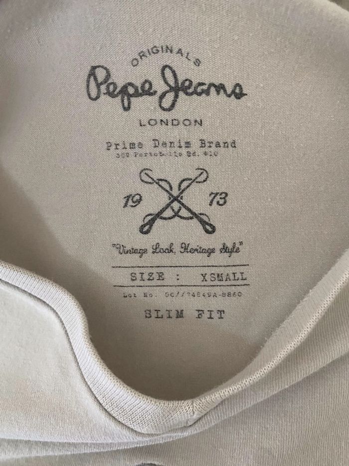 T-shirt Pepe Jean blanc Txs - photo numéro 4