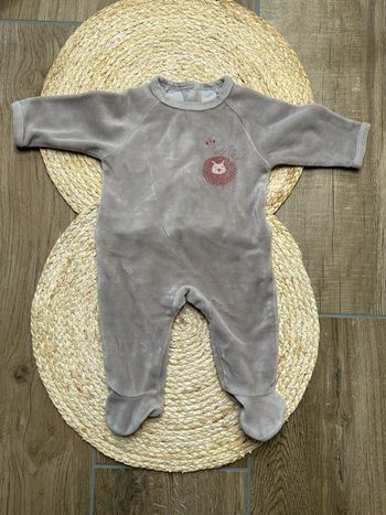 Pyjama velours 1 mois