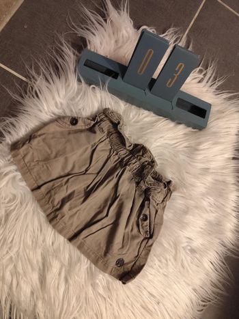 Jupe à poches taupe