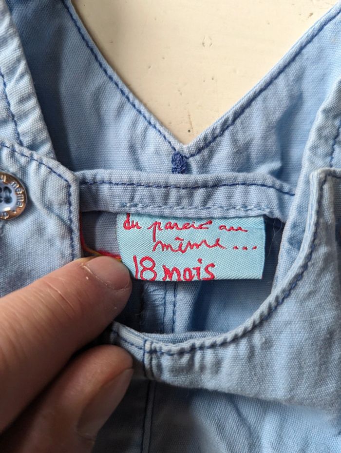 Salopette short DPAM 🐱 18 mois - photo numéro 3