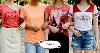 Lot 4 t-shirt fille S