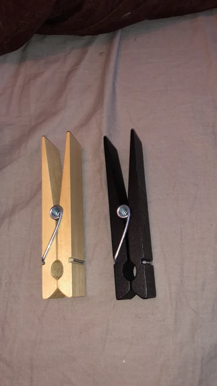 Lot de 2 grande épingle en bois - photo numéro 4