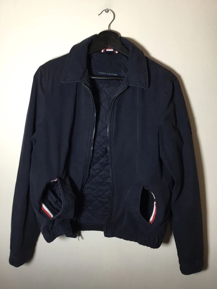 Veste Harrington pour homme Tommy Hilfiger bleu marine taille XS 075 - photo numéro 2