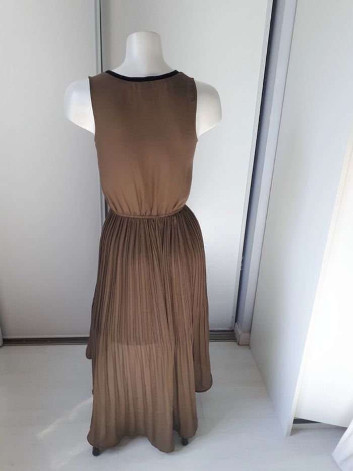 Robe sans manches plissée kaki hetm 36 - photo numéro 3