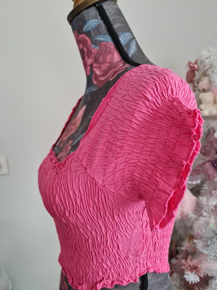 Très joli.haut rose - photo numéro 2
