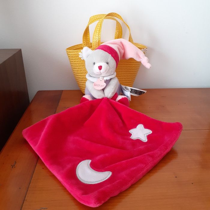 Baby Nat:Doudou-Peluche Ourson avec mouchoir