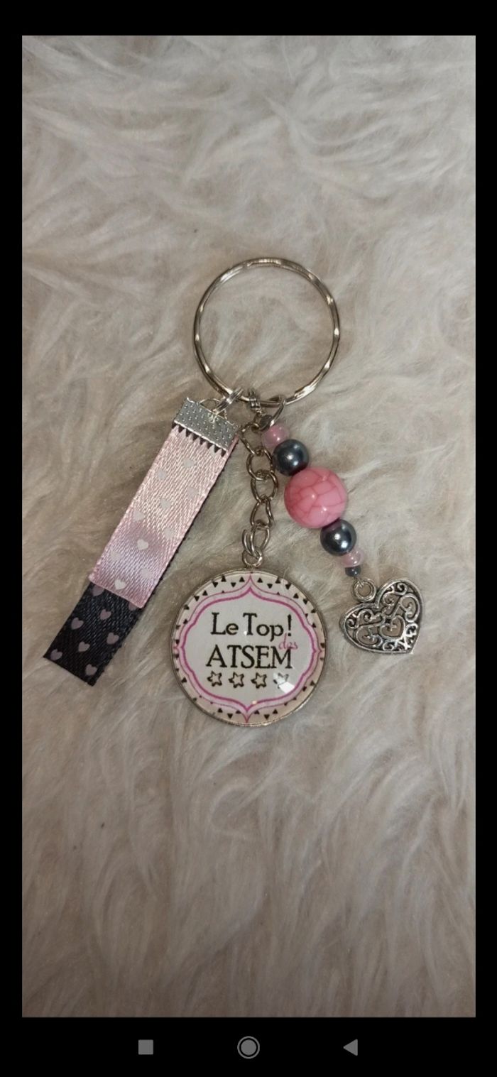 Porte clé ATSEM, " Le top des ATSEM"